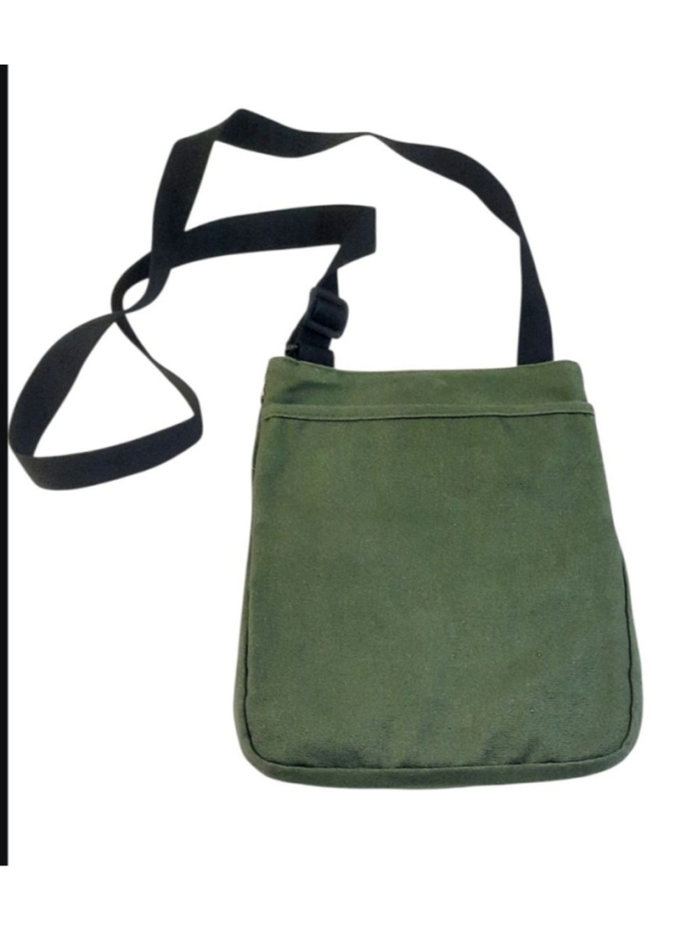 KAVU Keeper Olive Green Crossbody Sling Canvas Hiking Camping 9x11 8L~ - Picture 3 of 4